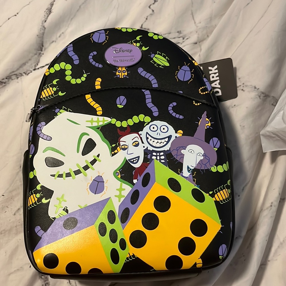 Nightmare Before Christmas Glow In The Dark Oogie Boogie Dice Mini Backpack